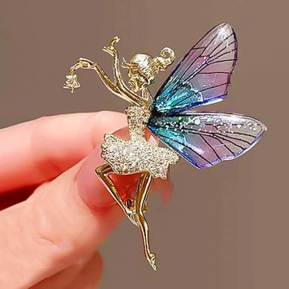 IG Style Casual Sweet Butterfly Alloy Enamel Hollow Out Inlay Artificial Crystal Rhinestones Unisex Brooches