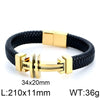 Ig Style Cool Style Cross Titanium Steel Braid Men'S Bracelets