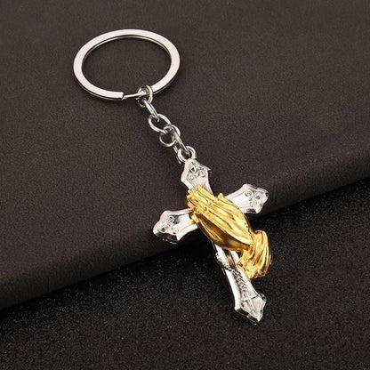 IG Style Cross Gesture Zinc Alloy Bag Pendant Keychain