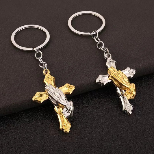 IG Style Cross Gesture Zinc Alloy Bag Pendant Keychain