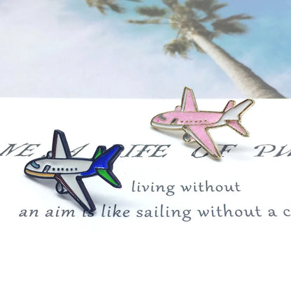 Ig Style Cute Airplane Alloy Unisex Brooches