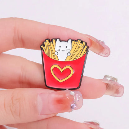 IG Style Cute Cat Zinc Alloy Stoving Varnish Plating Unisex Brooches