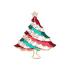 IG Style Cute Christmas Tree Santa Claus Snowflake Zinc Alloy Enamel Inlay Rhinestones Pearl Unisex Brooches