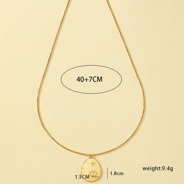 Ig Style Cute Devil's Eye Alloy Plating 14k Gold Plated Women's Pendant Necklace