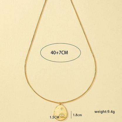 Ig Style Cute Devil's Eye Alloy Plating 14k Gold Plated Women's Pendant Necklace