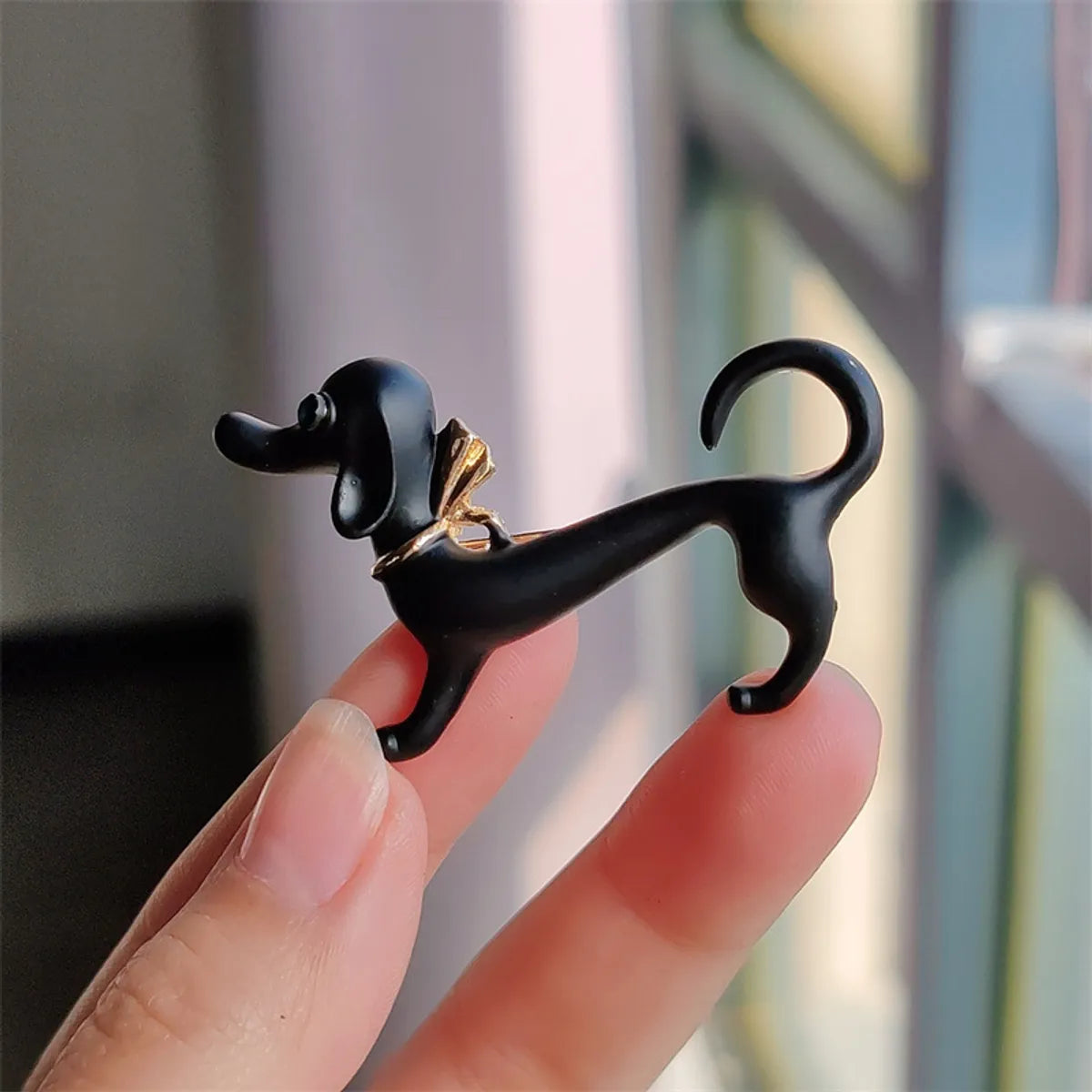 Ig Style Cute Dog Alloy Enamel Plating Inlay Zircon Unisex Brooches