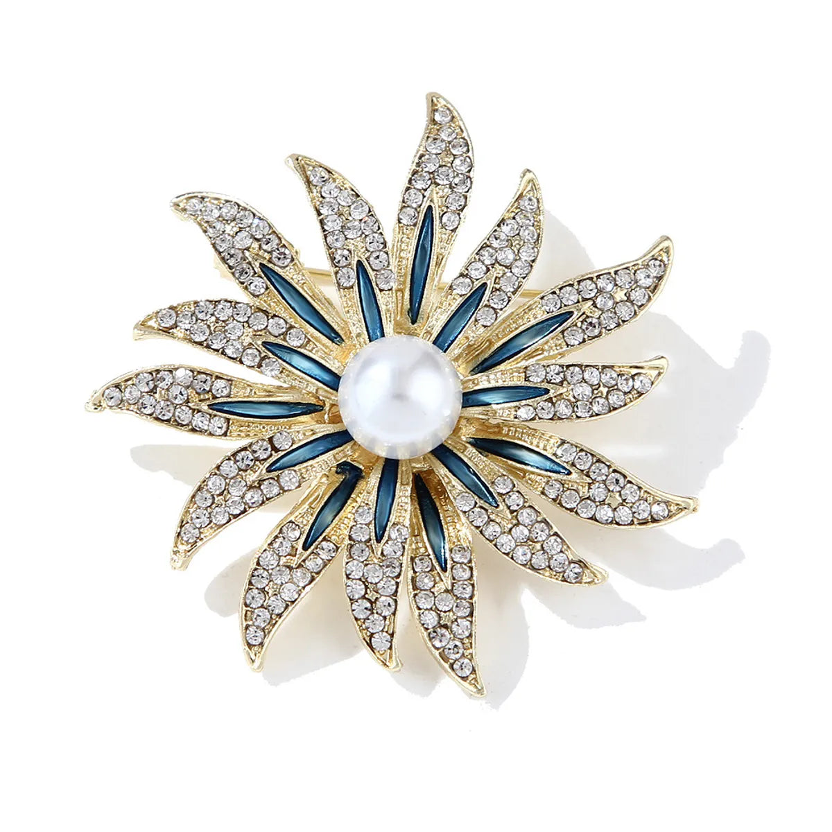 Ig Style Cute Flower Alloy Inlay Rhinestones Women'S Brooches