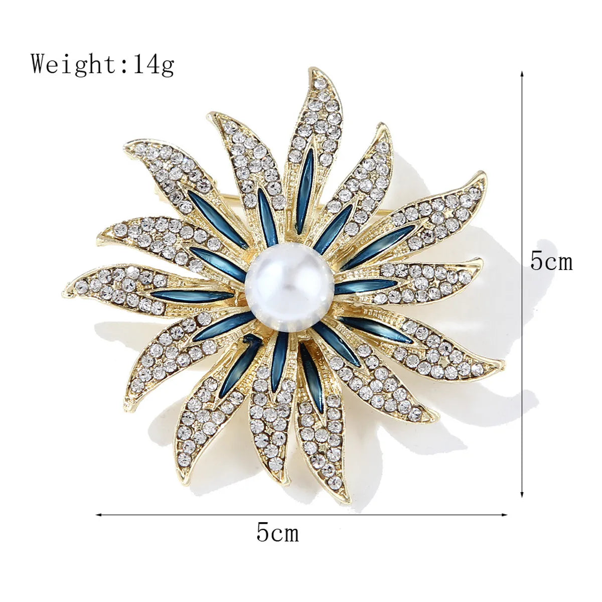 Ig Style Cute Flower Alloy Inlay Rhinestones Women'S Brooches