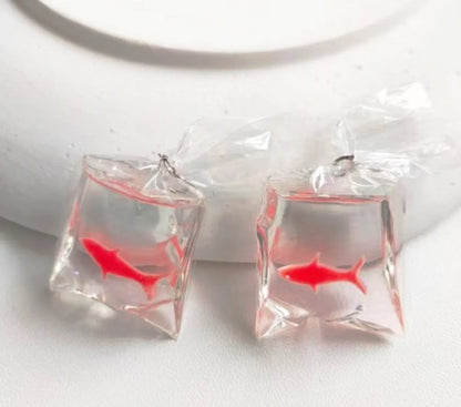 Ig Style Cute Goldfish Carp Resin Epoxy Jewelry Accessories