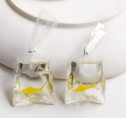 Ig Style Cute Goldfish Carp Resin Epoxy Jewelry Accessories