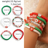 IG Style Cute Santa Claus Bell Snowman Rhinestones Pearl Arylic Alloy Soft Clay Wholesale Bracelets