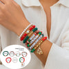 IG Style Cute Santa Claus Bell Snowman Rhinestones Pearl Arylic Alloy Soft Clay Wholesale Bracelets