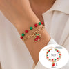 IG Style Cute Santa Claus Bell Snowman Rhinestones Pearl Arylic Alloy Soft Clay Wholesale Bracelets