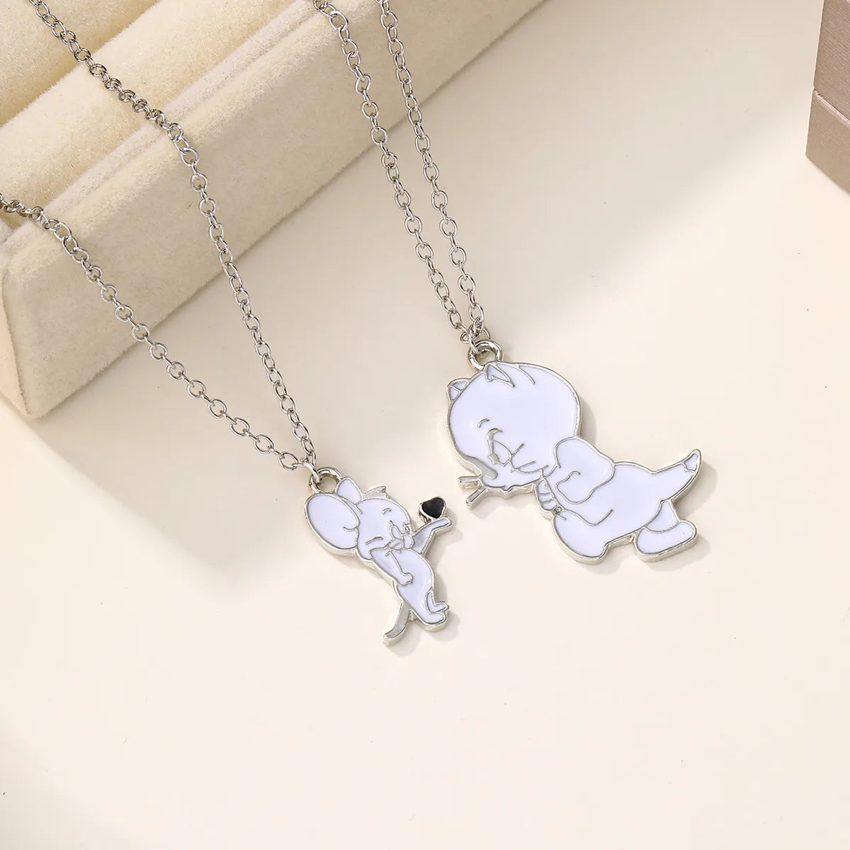 IG Style Cute Simple Style Cartoon Character Cat Alloy Wholesale Pendant Necklace