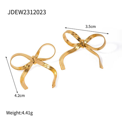 IG Style Elegant Bow Knot Alloy Plating Women'S Rings Earrings Necklace