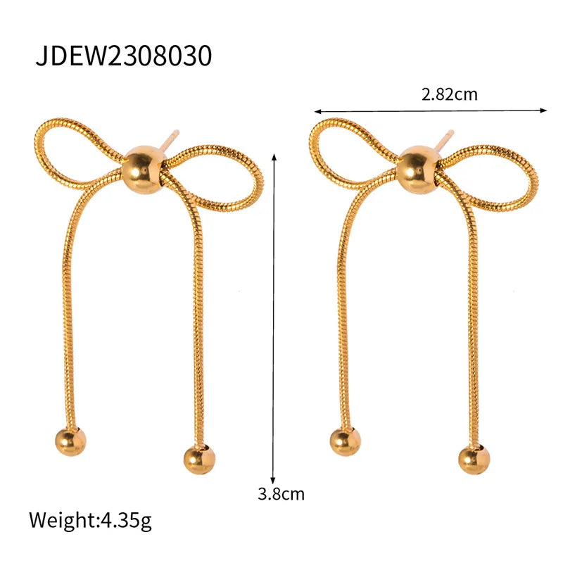 IG Style Elegant Bow Knot Alloy Plating Women'S Rings Earrings Necklace