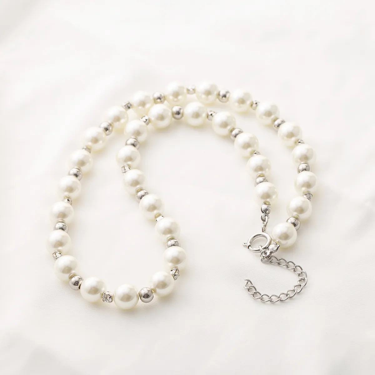 IG Style Elegant Geometric 304 Stainless Steel Imitation Pearl Beaded Women's Necklace