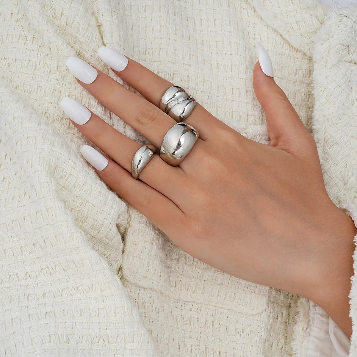 IG Style Elegant Geometric Alloy Women's Rings