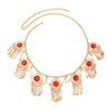 IG Style Elegant Retro Tassel Flower Zircon Iron Wholesale Waist Chain