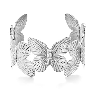 IG Style Elegant Simple Style Flower Butterfly Iron Wholesale Bangle