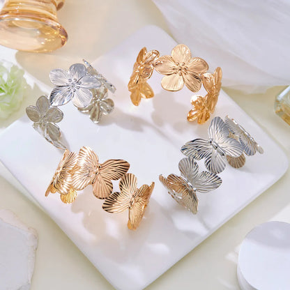 IG Style Elegant Simple Style Flower Butterfly Iron Wholesale Bangle