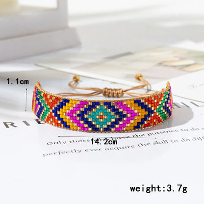 Ig Style Ethnic Style Geometric Glass Handmade Unisex Bracelets