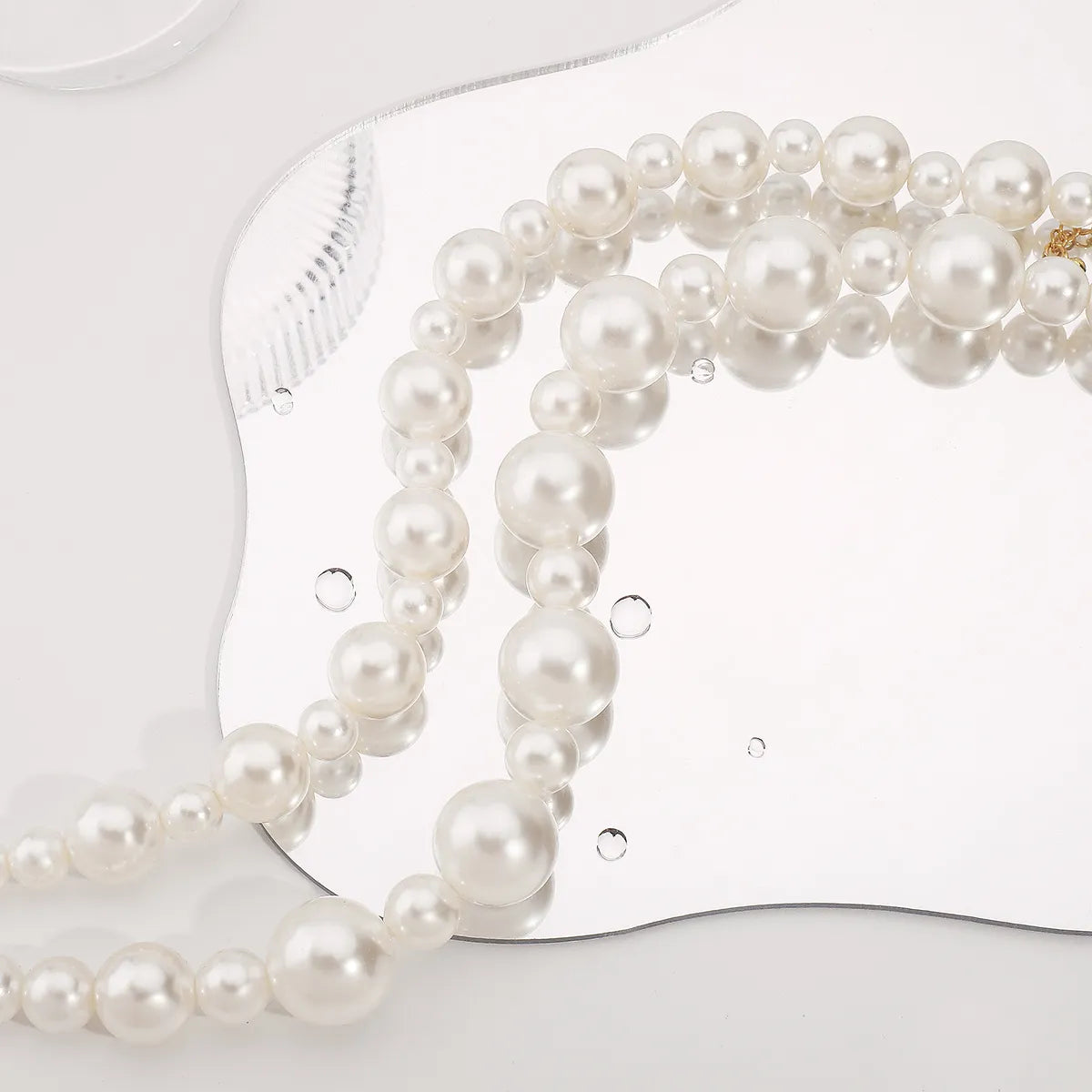 IG Style Exaggerated Pearl Imitation Pearl Wholesale Double Layer Necklaces