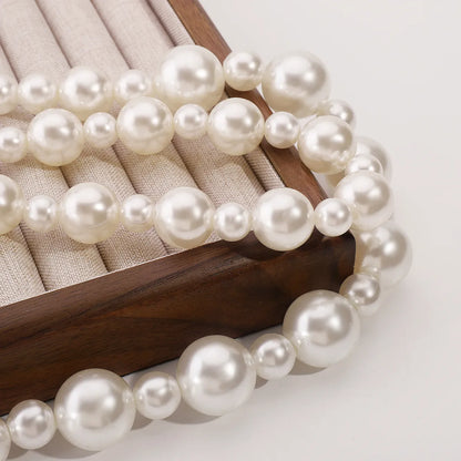 IG Style Exaggerated Pearl Imitation Pearl Wholesale Double Layer Necklaces