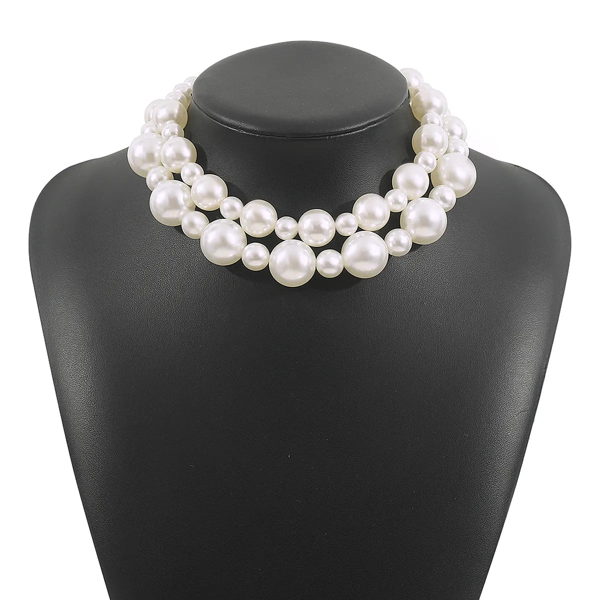 IG Style Exaggerated Pearl Imitation Pearl Wholesale Double Layer Necklaces