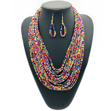 IG Style Exaggerated Round Seed Bead Beaded Women'S Jewelry Set