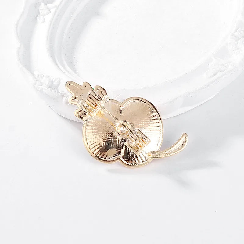 IG Style Flower Alloy Enamel Plating Unisex Brooches