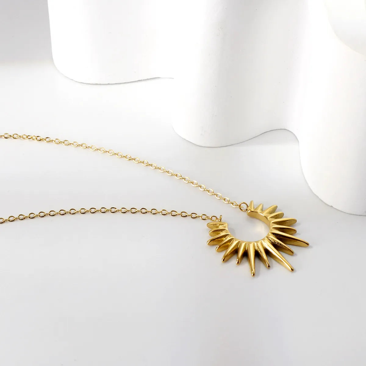 Ig Style Geometric Stainless Steel Plating Earrings Necklace