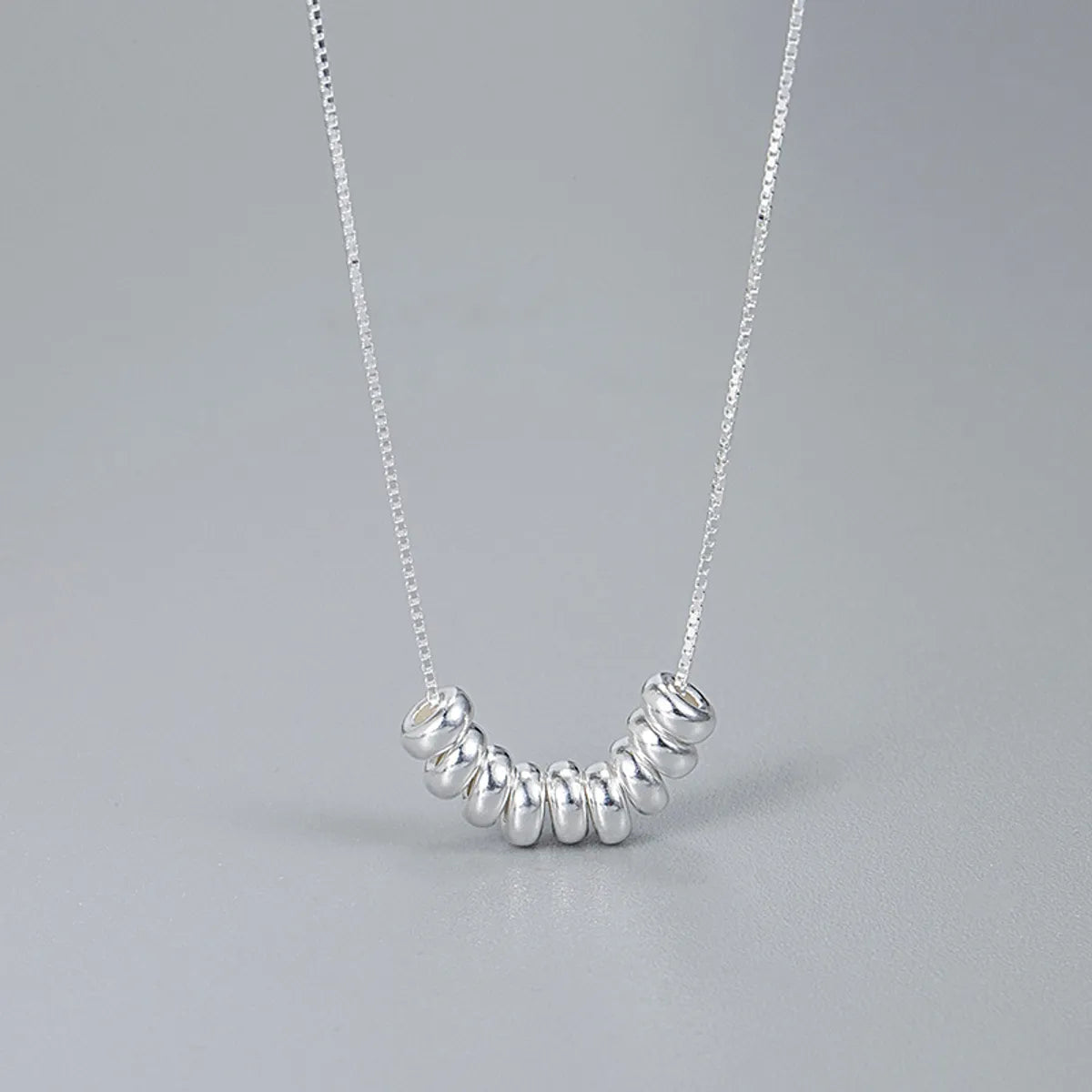 Ig Style Geometric Sterling Silver Plating Necklace