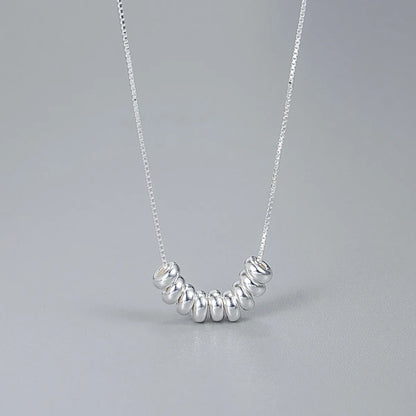 Ig Style Geometric Sterling Silver Plating Necklace