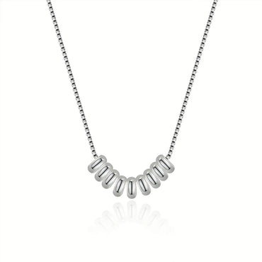 Ig Style Geometric Sterling Silver Plating Necklace