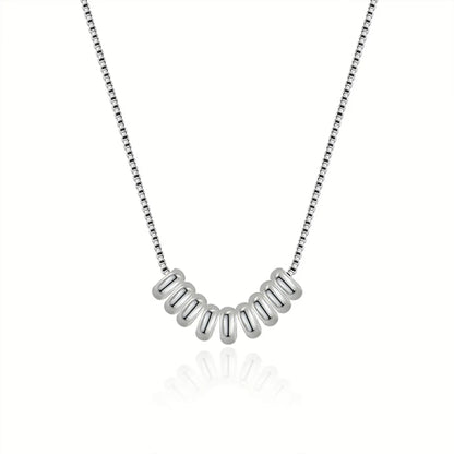 Ig Style Geometric Sterling Silver Plating Necklace