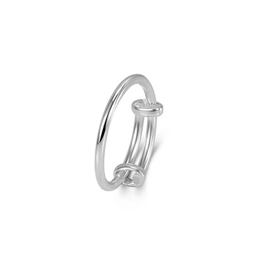 Ig Style Geometric Sterling Silver Rings