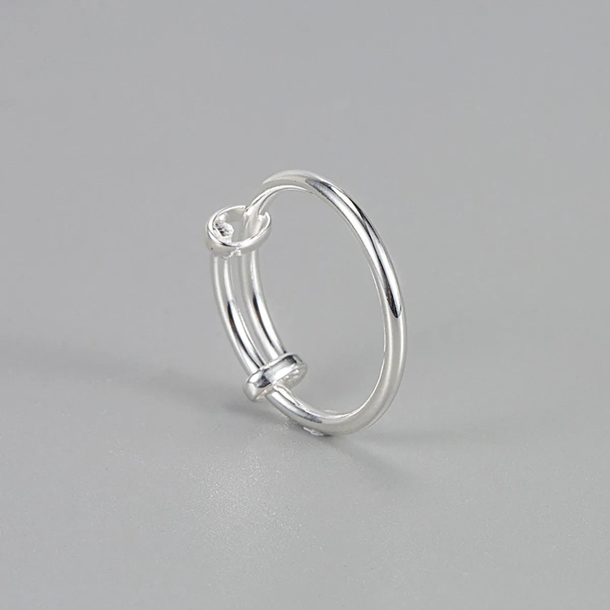 Ig Style Geometric Sterling Silver Rings