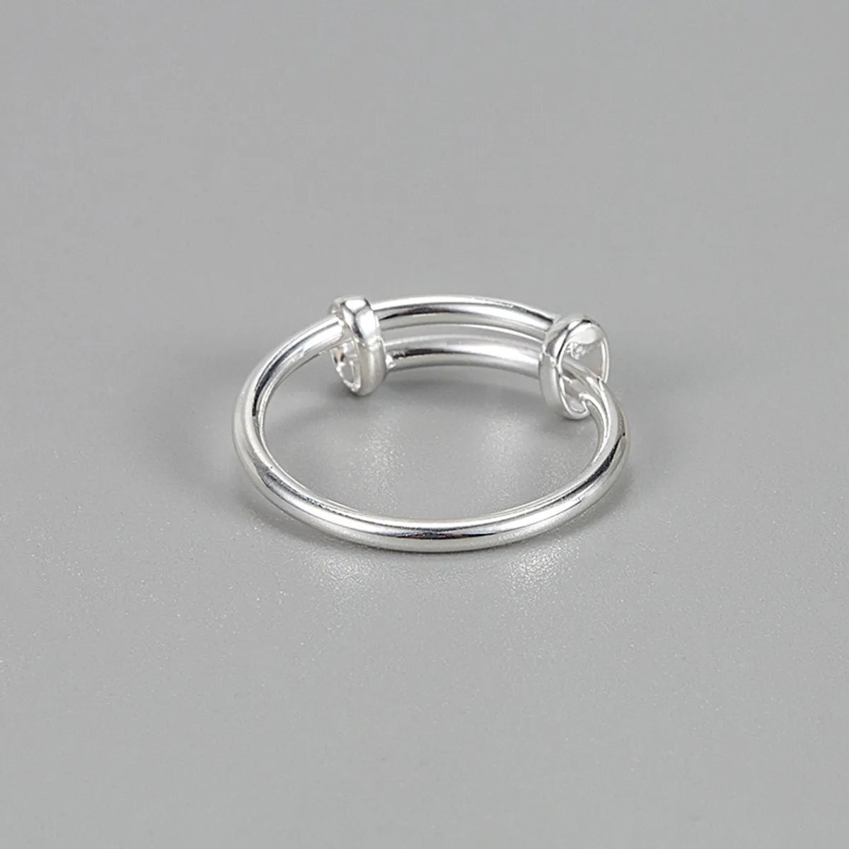 Ig Style Geometric Sterling Silver Rings