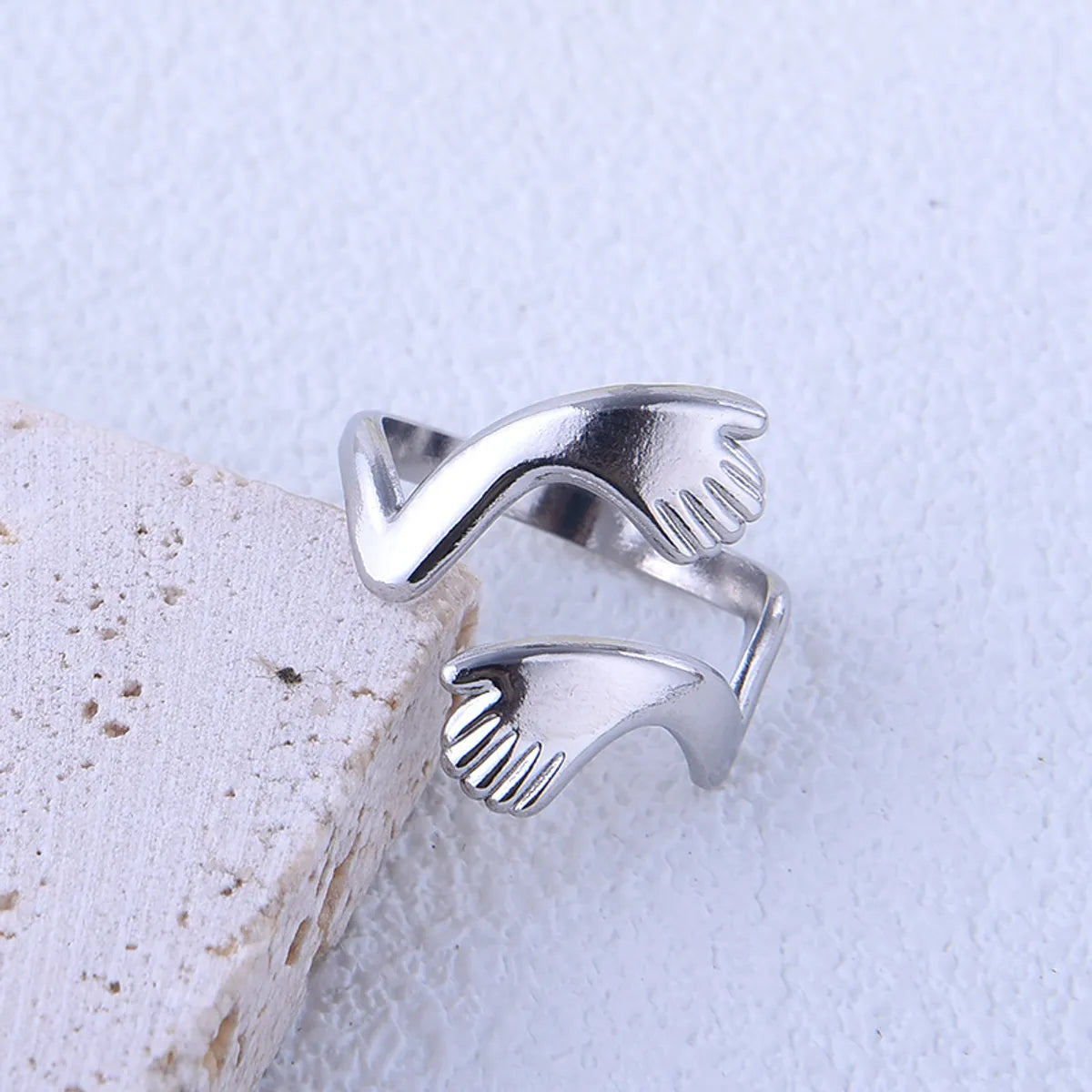 Ig Style Hip-hop Hand Titanium Steel Open Rings