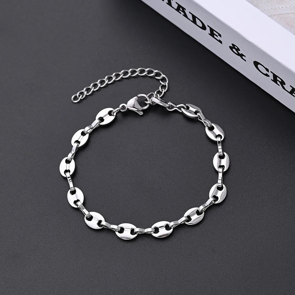 IG Style Hip-Hop Simple Style Oval 304 Stainless Steel Bracelets In Bulk