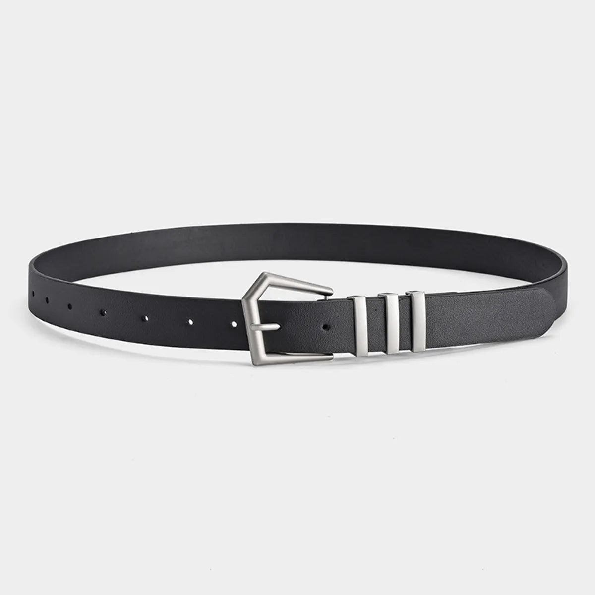 IG Style Hip-Hop Streetwear Solid Color Pu Leather Alloy Unisex Leather Belts