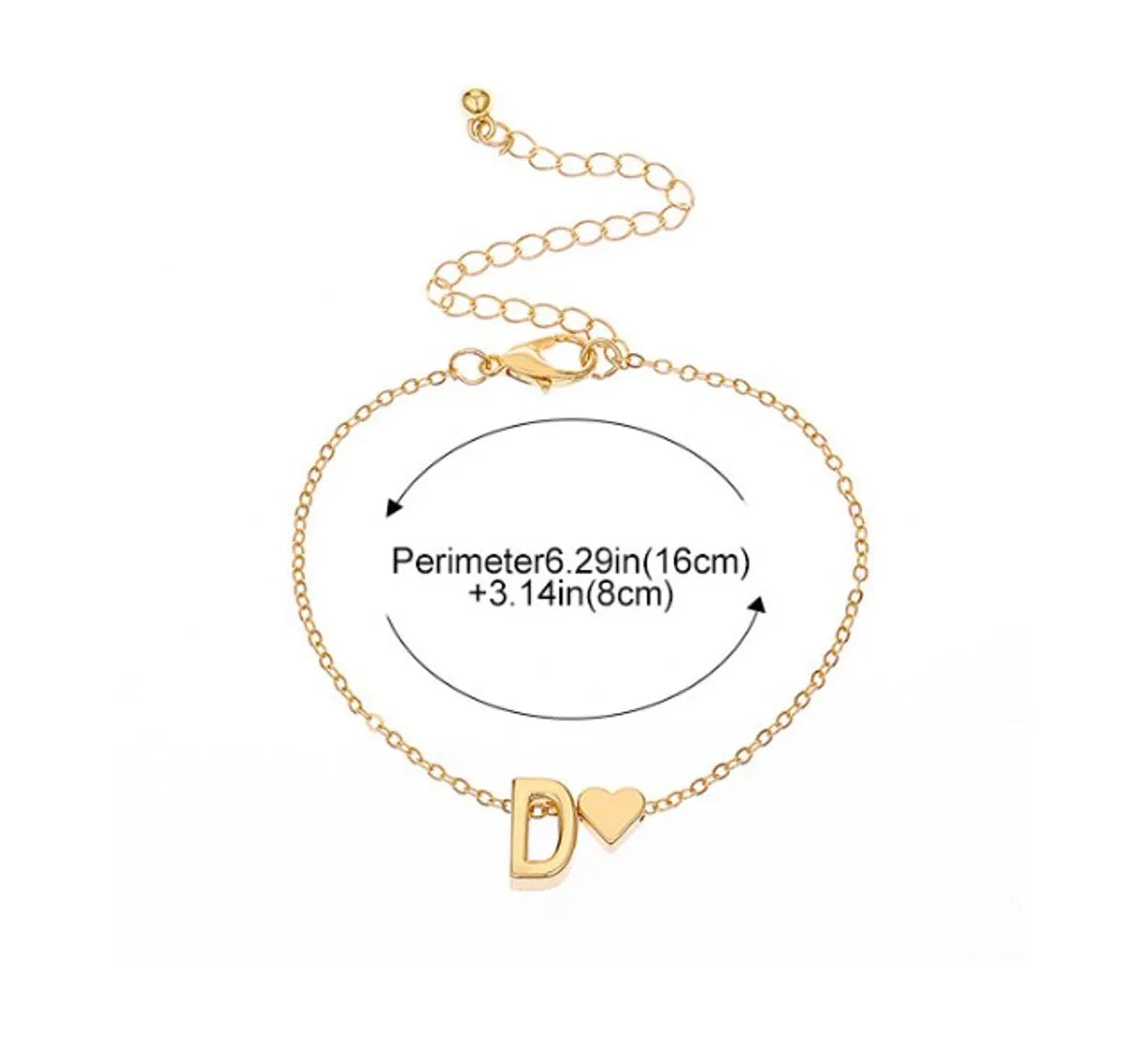 IG Style Letter Heart Shape Alloy Plating Women's Pendant Necklace