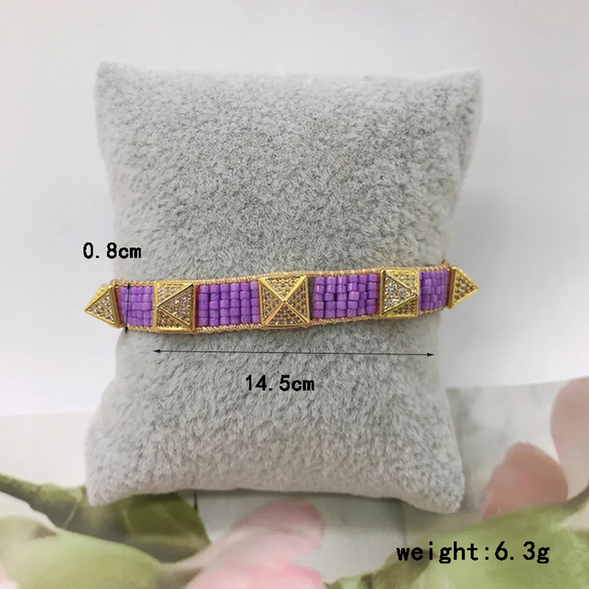 IG Style Letter Rhombus Glass Knitting Unisex Bracelets