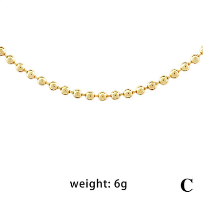 Ig Style Love Circle Copper 18k Gold Plated Necklace In Bulk