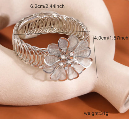 IG Style Modern Style Flower Alloy Women'S Bangle