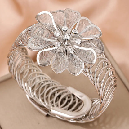 IG Style Modern Style Flower Alloy Women'S Bangle