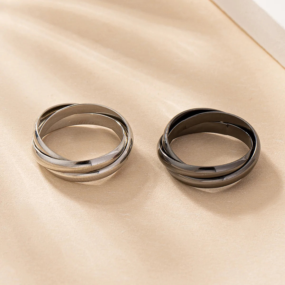 IG Style Modern Style Simple Style Solid Color Iron Unisex Rings