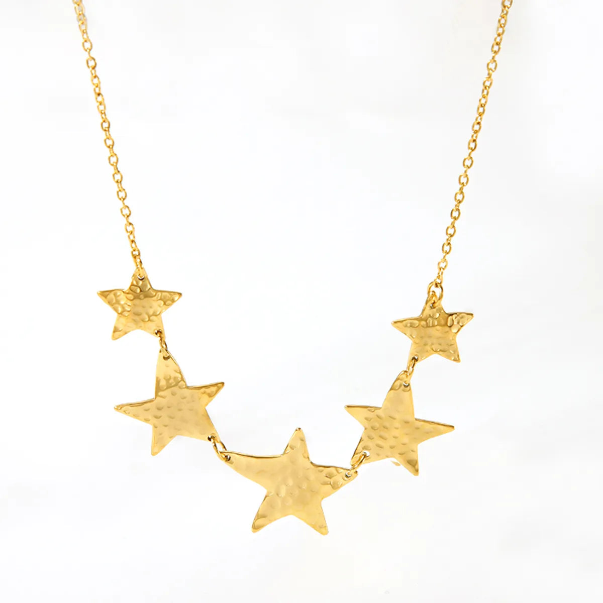 Ig Style Nordic Style African Style Star Moon Stainless Steel Polishing Plating Metal 18k Gold Plated Pendant Necklace