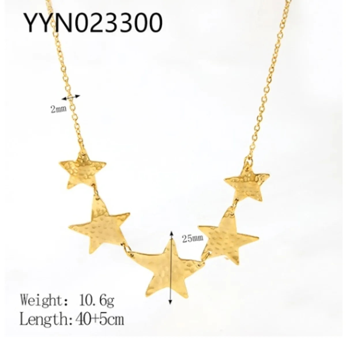 Ig Style Nordic Style African Style Star Moon Stainless Steel Polishing Plating Metal 18k Gold Plated Pendant Necklace